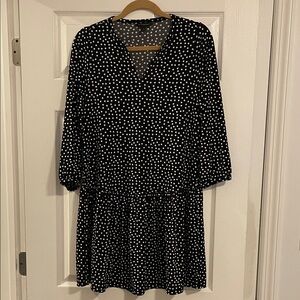 Banana Republic Black and White Polka Dot Dress